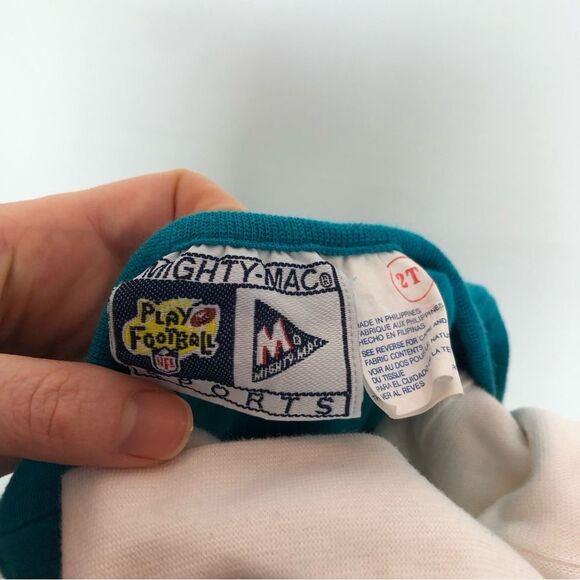 Vintage Mighty Mac Sports Jacquars Blue White Turtleneck Dress Football 2 Pc - Picture 5 of 6